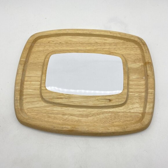 Vtg‎ Goodwood Cheese Cracker Charcuterie Board Serving Tray Rectangular Wood - Picture 1 of 8